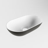 MONDIAZ POOLE solid surface opzetkom kleur Urban | Talc. Afmeting 30x18x8cm