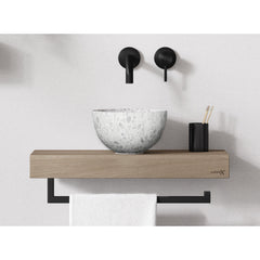 Looox Ceramic Terrazzo Small - Compacte waskom - 23x13 cm