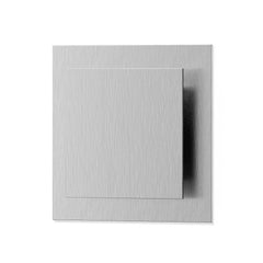 Looox ontluchtingsrooster 15x15cm met klem bevestiging RVS