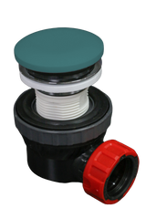 MONDIAZ Ruimte besparende click sifon 6,7cm hoog Solid surface rond Smag