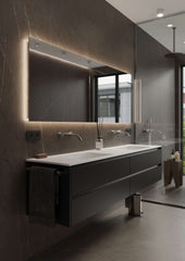 Martens Design Dublin spiegel 160x70cm - LED verlichting rondom - DUB1600