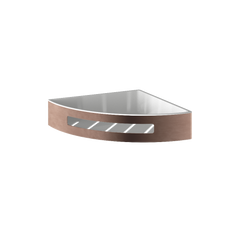 Hotbath Archie ARA19 hoek douchekorf RVS 316 - Geborsteld Koper PVD