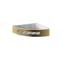 Hotbath Archie ARA19 hoek douchekorf RVS 316 - Geborsteld Messing PVD