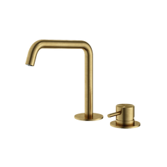 Hotbath Archie AR023 wastafelkraan RVS 316 - Geborsteld Messing PVD