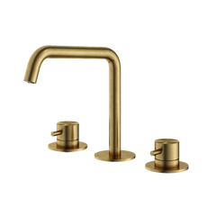 Hotbath Archie AR033 wastafelkraan RVS 316 - Geborsteld Messing PVD