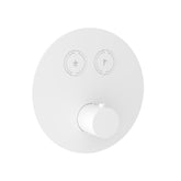 Hotbath Cobber PB009 inbouwthermostaat met 2 pushbuttons Mat Wit