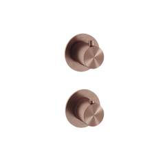 Hotbath Archie AR7009 inbouw thermostaat 2-weg omstel horizontaal/verticaal RVS 316 - Geborsteld Koper PVD