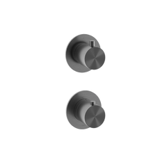 Hotbath Archie AR7009EXT afbouwdeel 2-weg omstel horizontaal/verticaal RVS 316 - Geborsteld Gunmetal PVD