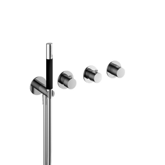 Hotbath Cobber X CX7071 inbouw douchethermostaat met 2 stopkranen zonder uitloop Chroom