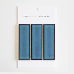 The Mosaic Factory Barcelona Mozaiek Tegel Rechthoek - Azure Blue Speckle Porselein Geglazuurd 291x297 mm