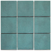 The Mosaic Factory Kasba Mozaïek Tegel Vierkant - Ocean Blue Glanzend Porselein 297x297 mm