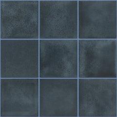 The Mosaic Factory Kasba Mozaïek Tegel Vierkant - Indigo Glanzend Porselein 297x297 mm