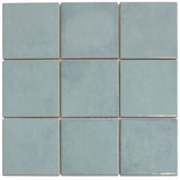 The Mosaic Factory Kasba Mozaïek Tegel Vierkant - Turqouise Mat Porselein 297x297 mm