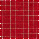 The Mosaic Factory Amsterdam Mozaiek Tegel Vierkant - Aardbei Rood Glas Basic 322x322 mm
