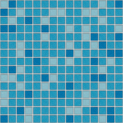 The Mosaic Factory Amsterdam Mozaiek Tegel Vierkant - Blauw Mix Glas Basic 322x322 mm