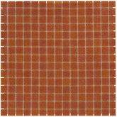 The Mosaic Factory Amsterdam Mozaiek Tegel Vierkant - Donker Terra Glas Basic 322x322 mm