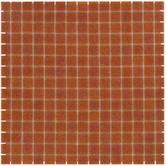 The Mosaic Factory Amsterdam Mozaiek Tegel Vierkant - Donker Terra Glas Basic 322x322 mm