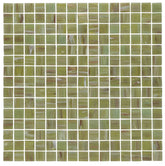 The Mosaic Factory Amsterdam Mozaiek Tegel Vierkant - Licht Groen Glas Goud Serie 322x322 mm