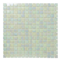 The Mosaic Factory Amsterdam Mozaiek Tegel Vierkant - Licht Groen Glas Parelmoer Serie 322x322 mm