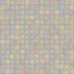 The Mosaic Factory Amsterdam Mozaiek Tegel Vierkant - Licht Roze Glas Parelmoer Serie 322x322 mm