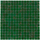 The Mosaic Factory Amsterdam Mozaiek Tegel Vierkant - Midden Groen Glas Goud Serie 322x322 mm