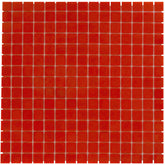 The Mosaic Factory Amsterdam Mozaiek Tegel Vierkant - Red Glas Basic 322x322 mm