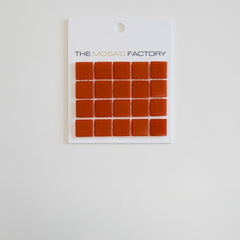 The Mosaic Factory Amsterdam Mozaiek Tegel Vierkant - Red Glas Basic 322x322 mm