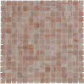 The Mosaic Factory Amsterdam Mozaiek Tegel Vierkant - Roos Glas Goud Serie 322x322 mm
