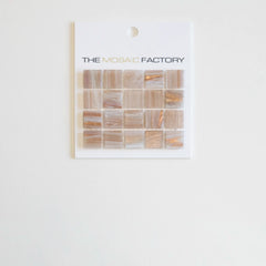 The Mosaic Factory Amsterdam Mozaiek Tegel Vierkant - Roos Glas Goud Serie 322x322 mm
