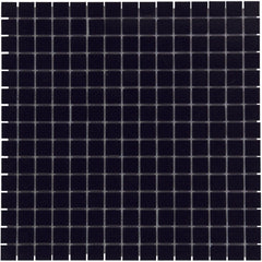 The Mosaic Factory Amsterdam Mozaiek Tegel Vierkant - Super Zwart Glas Basic 322x322 mm