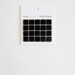 The Mosaic Factory Amsterdam Mozaiek Tegel Vierkant - Super Zwart Glas Basic 322x322 mm