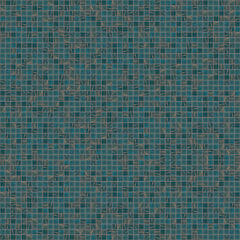 The Mosaic Factory Amsterdam Mozaiek Tegel Vierkant - Turquoise Glas Goud Serie 322x322 mm