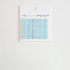 The Mosaic Factory Amsterdam Mozaiek Tegel Vierkant - Ultra Licht Blauw Glas Basic 322x322 mm