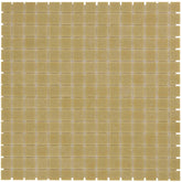 The Mosaic Factory Amsterdam Mozaiek Tegel Vierkant - Ultra Licht Bruin Glas Basic 322x322 mm
