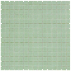 The Mosaic Factory Amsterdam Mozaiek Tegel Vierkant - Ultra Licht Groen Glas Basic 322x322 mm