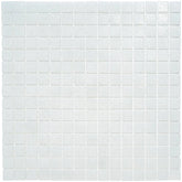 The Mosaic Factory Amsterdam Mozaïek Tegel Vierkant - Wit Vierkant Kwartsglas, 322x322 mm
