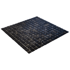 The Mosaic Factory Amsterdam Mozaiek Tegel Vierkant - Zwart en Goud mix Glas Goud Serie 322x322 mm