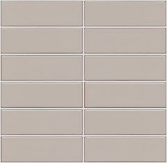 The Mosaic Factory Barcelona Mozaiek Tegel Rechthoek - Cafe Latte Porselein Geglazuurd 291x297 mm