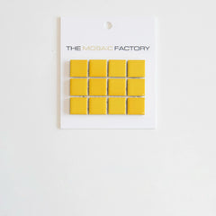 The Mosaic Factory Barcelona Mozaiek Tegel Vierkant - Geel gevlamd Porselein Geglazuurd 300x300 mm