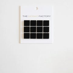 The Mosaic Factory Barcelona Mozaiek Tegel Vierkant - Zwart Porselein Geglazuurd 300x300 mm