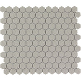 The Mosaic Factory London Mozaiek Tegel Hexagon - Grijs Porselein Ongeglazuurd, R11 260x300 mm