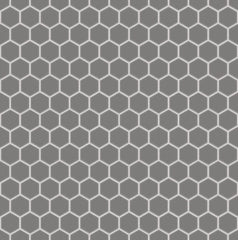 The Mosaic Factory London Mozaiek Tegel Hexagon - Grijs Porselein Ongeglazuurd, R11 260x300 mm