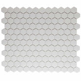 The Mosaic Factory London Mozaiek Tegel Hexagon - Super Wit Porselein Ongeglazuurd, R11 260x300 mm