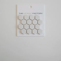 The Mosaic Factory London Mozaiek Tegel Hexagon - Super Wit Porselein Ongeglazuurd, R11 260x300 mm