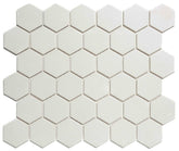 The Mosaic Factory London Mozaiek Tegel Hexagon - Super Wit Porselein Ongeglazuurd, R11 281x325 mm