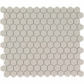 The Mosaic Factory London Mozaiek Tegel Hexagon - Wit Porselein Ongeglazuurd, R11 260x300 mm