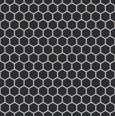 The Mosaic Factory London Mozaiek Tegel Hexagon - Zwart Porselein Ongeglazuurd, R11 260x300 mm