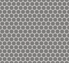 The Mosaic Factory London Mozaiek Tegel Rond - Grijs Porselein Ongeglazuurd, R11 315x294 mm