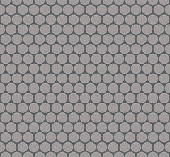 The Mosaic Factory London Mozaiek Tegel Rond - Wit Porselein Ongeglazuurd, R11 315x294 mm