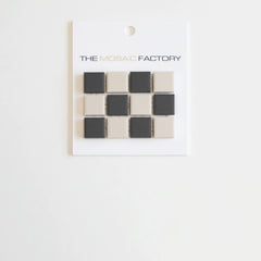 The Mosaic Factory London Mozaiek Tegel Vierkant - Dambord Mix Porselein Ongeglazuurd, R11 300x300 mm